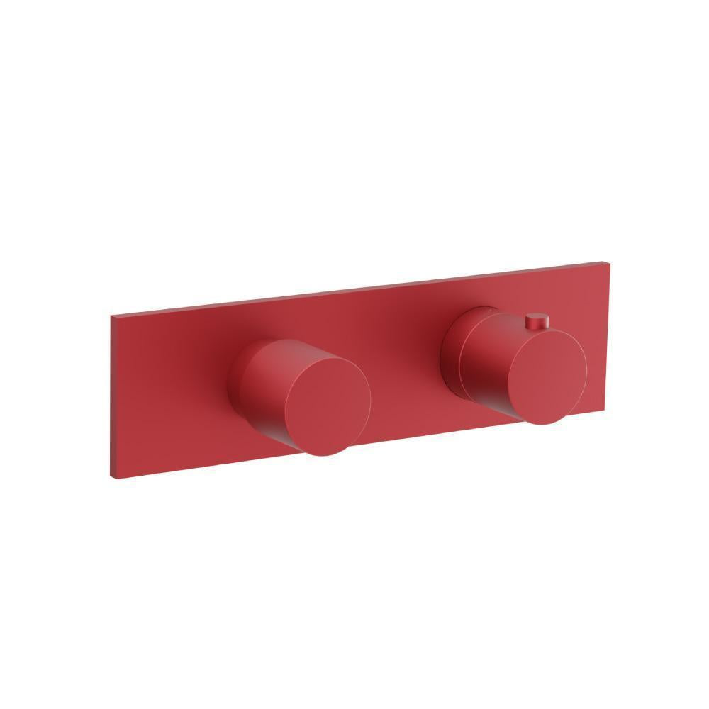 Flusso 100.2717 3/4" Horizontal Thermostatic Shower Valve & Trim - 2 Output