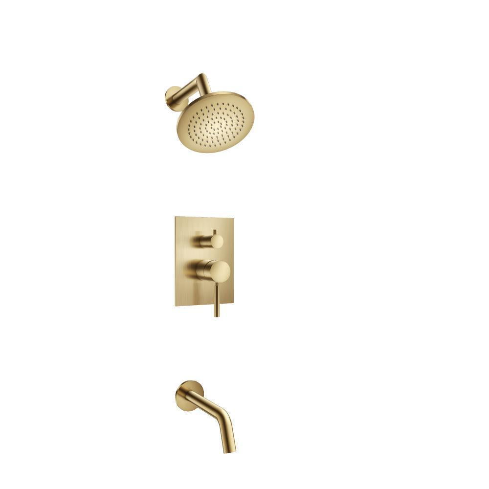 Flusso 100.3200 Two Output Shower Set With Shower Head And Tub Spout
