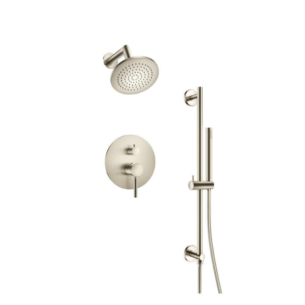 Flusso 100.3410 Two Output Shower Set With Shower Head, Hand Held And Slide Bar