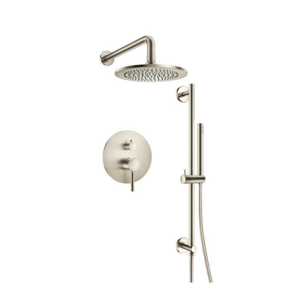Flusso 100.3460 Two Output Shower Set With Shower Head, Hand Held And Slide Bar