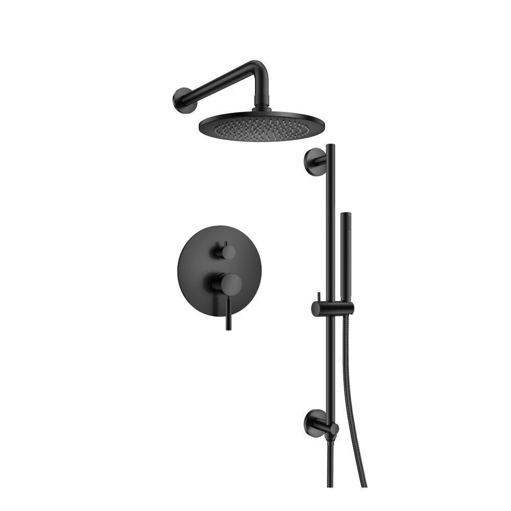 Flusso 100.3460 Two Output Shower Set With Shower Head, Hand Held And Slide Bar