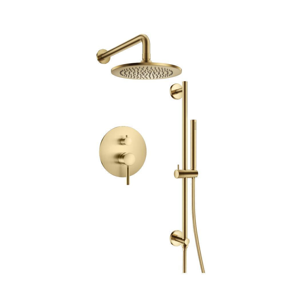 Flusso 100.3460 Two Output Shower Set With Shower Head, Hand Held And Slide Bar