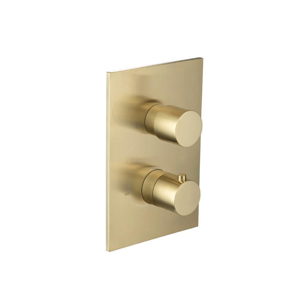 Flusso 100.4420 3/4 " Thermostatic Valve & Trim - With 2-Way Diverter - 2 Output