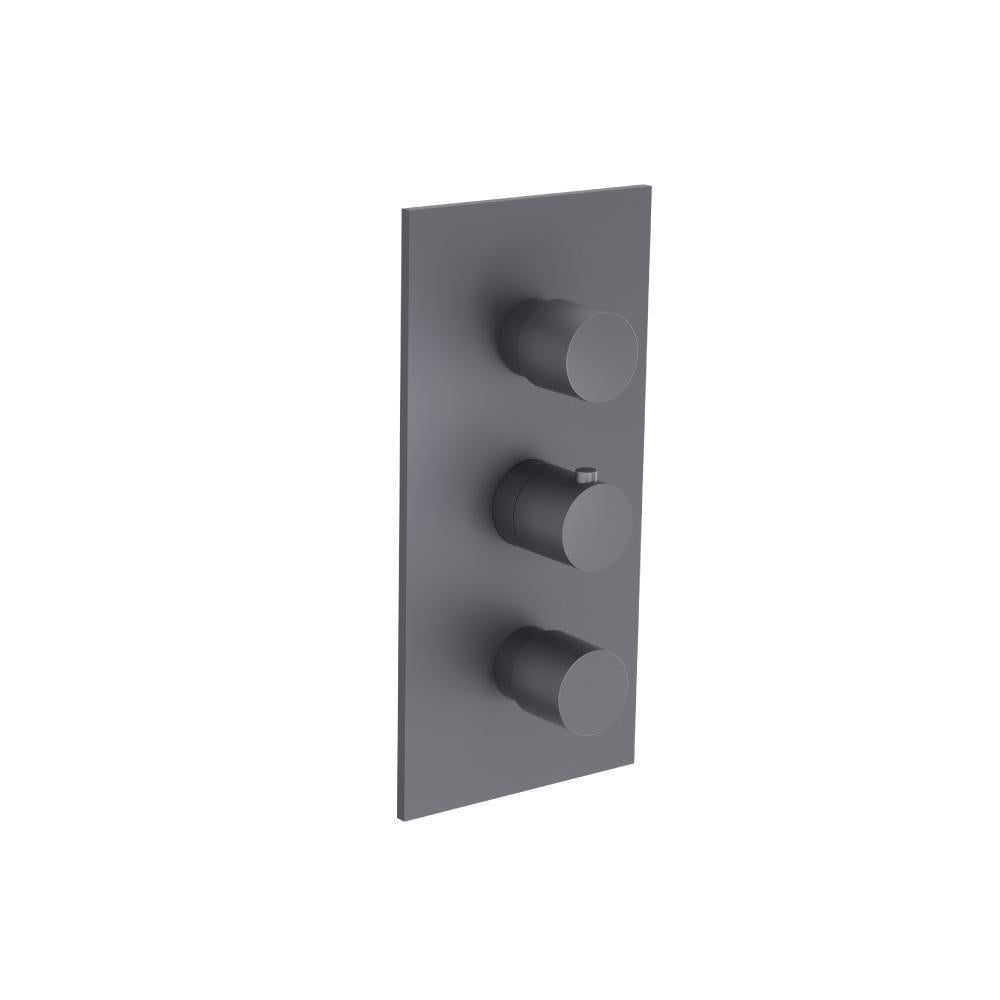 Flusso 100.4401 3/4" Thermostatic Valve and Trim - 2 Outputs