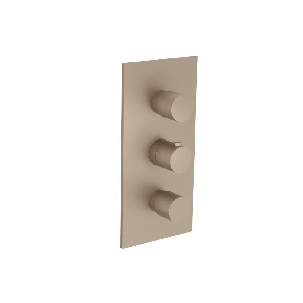 Flusso 100.4401 3/4" Thermostatic Valve and Trim - 2 Outputs