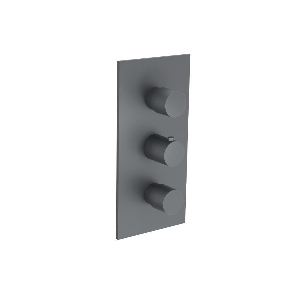 Flusso 100.4401 3/4" Thermostatic Valve and Trim - 2 Outputs