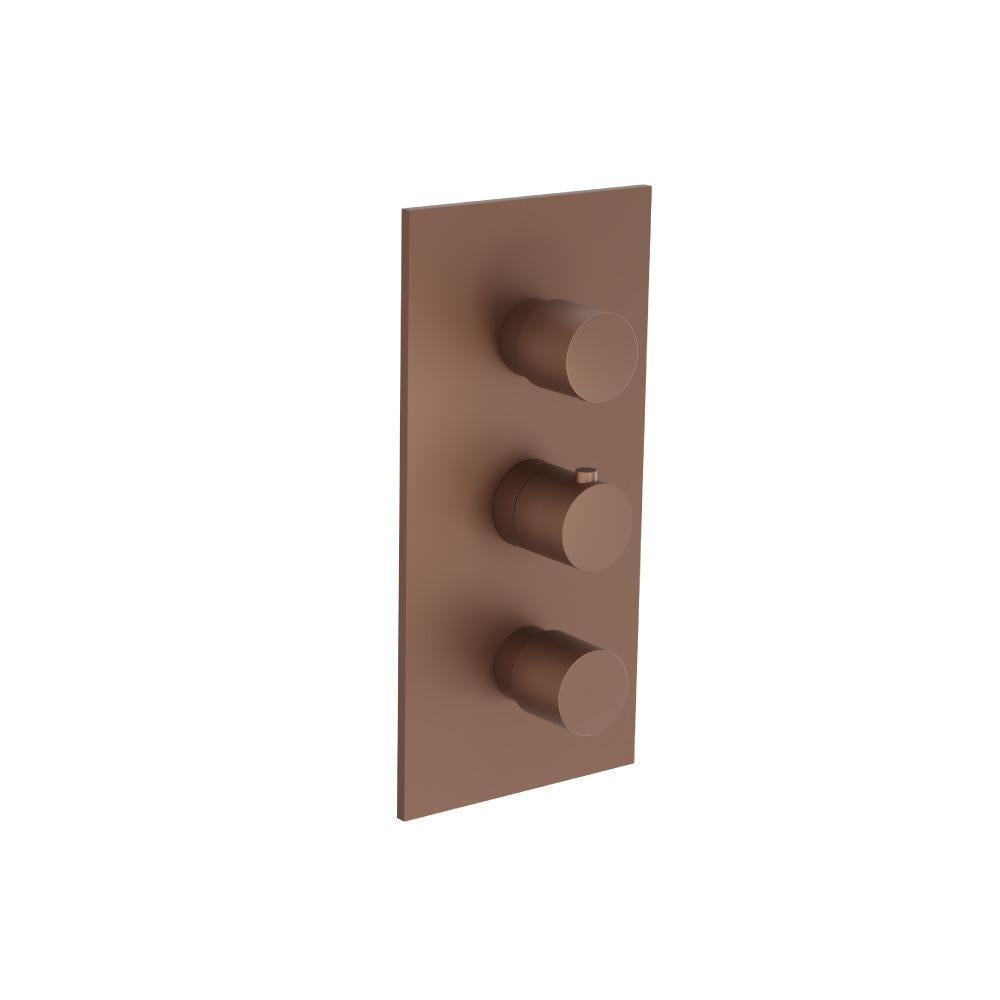 Flusso 100.4401 3/4" Thermostatic Valve and Trim - 2 Outputs