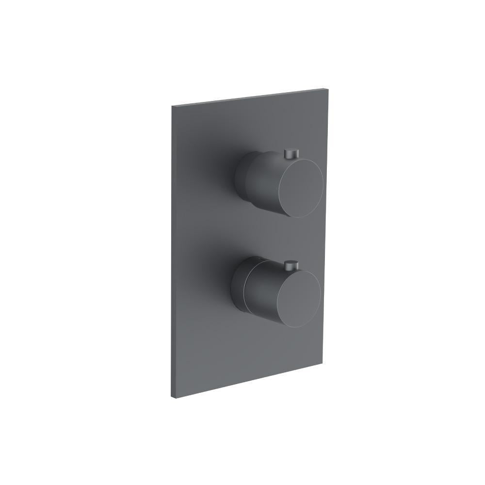 Flusso 100.4420 3/4 " Thermostatic Valve & Trim - With 2-Way Diverter - 2 Output