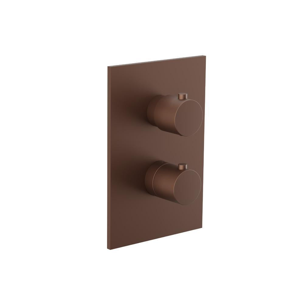 Flusso 100.4420 3/4 " Thermostatic Valve & Trim - With 2-Way Diverter - 2 Output