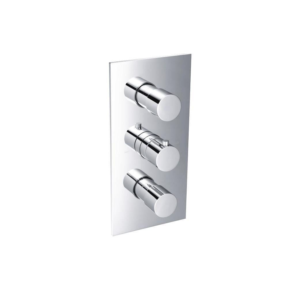 Flusso 100.4401 3/4" Thermostatic Valve and Trim - 2 Outputs