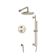 Flusso 100.7110 Two Output Shower Set With Shower Head, Hand Held And Slide Bar