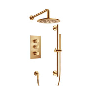 Flusso 100.7200 Two Output Shower Set With Shower Head, Hand Held And Slide Bar