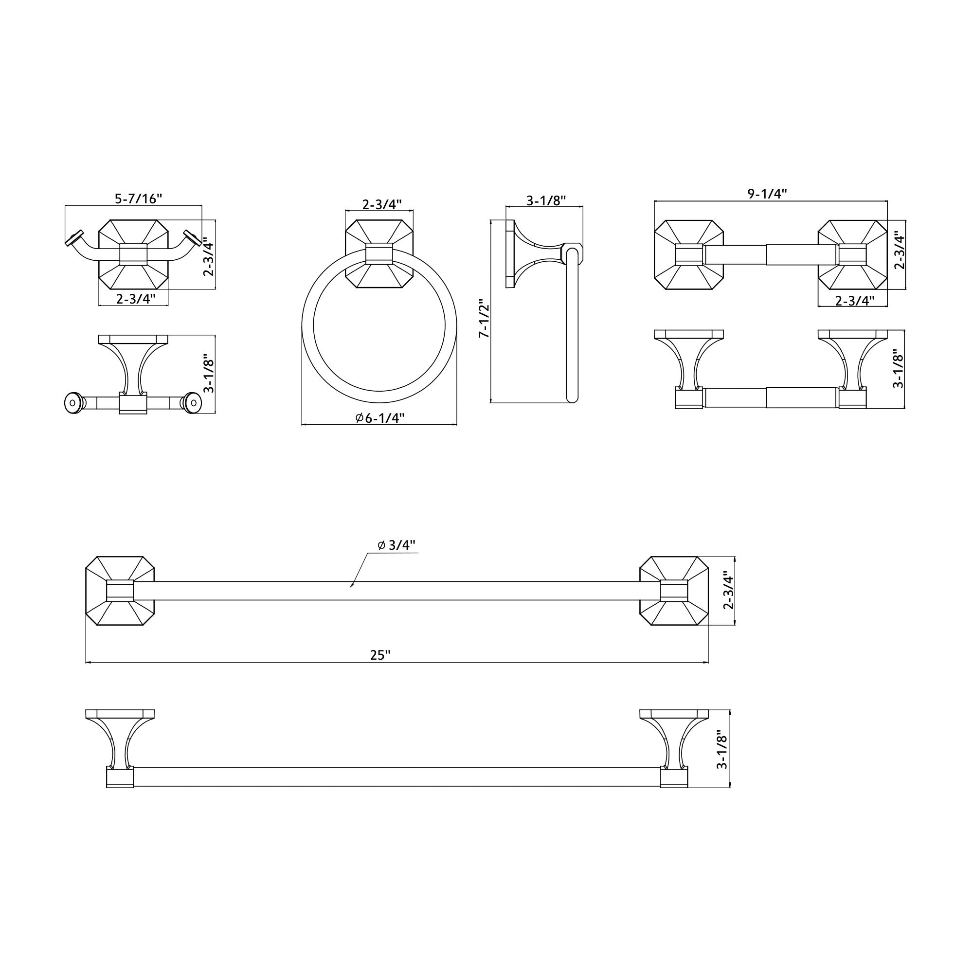 4-Piece Bathroom Accessory Kit-1004 41