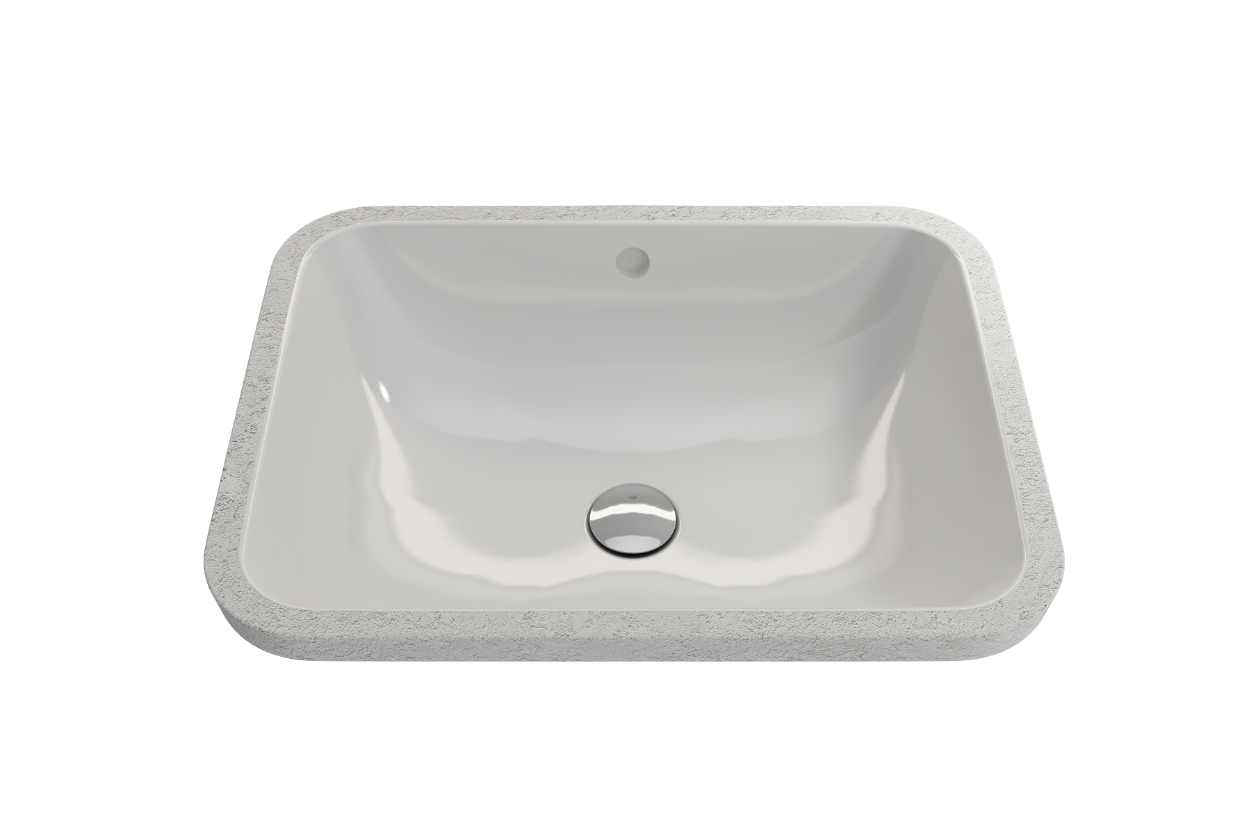 Scala Undermount Sink Fireclay 21.75 in. with Overflow 1006