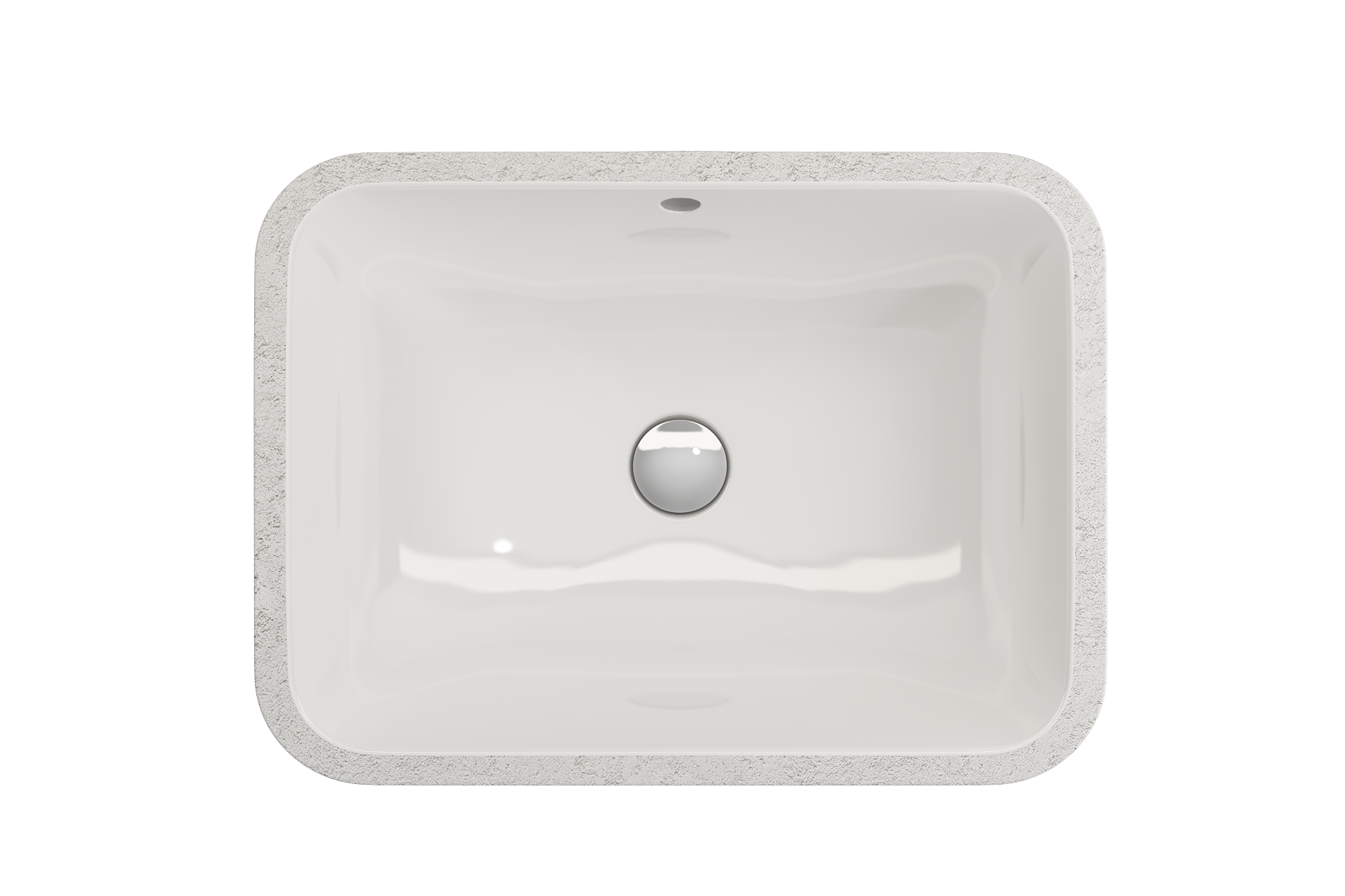 Scala Undermount Sink Fireclay 21.75 in. with Overflow 1006