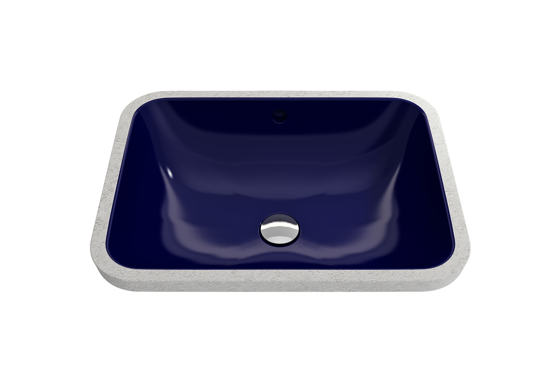 Scala Undermount Sink Fireclay 21.75 in. with Overflow 1006
