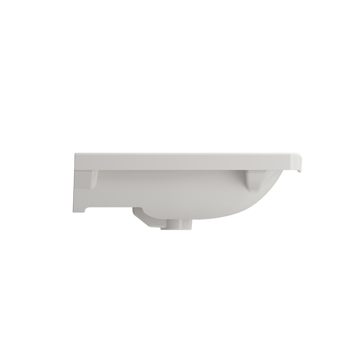 Taormina Wall-Mounted Sink Basin Fireclay 26.25 in. 1-Hole with Overflow 1007
