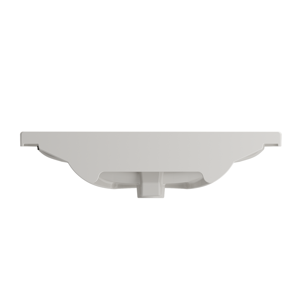 Taormina Wall-Mounted Sink Basin Fireclay 26.25 in. 1-Hole with Overflow 1007