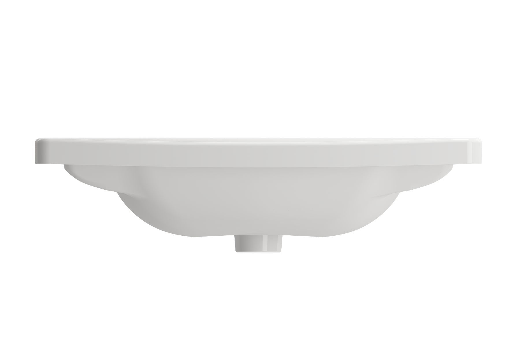 Taormina Wall-Mounted Sink Basin Fireclay 26.25 in. 1-Hole with Overflow 1007