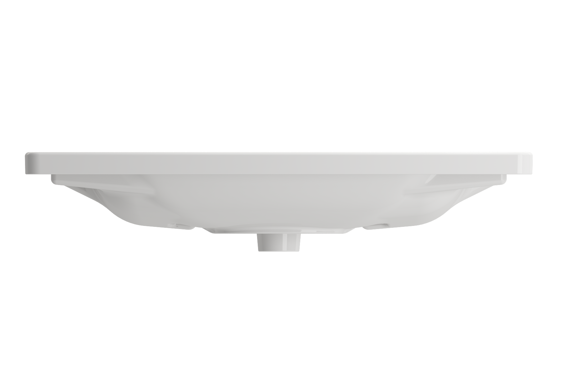 Taormina Wall-Mounted Sink Basin Fireclay 33.75 in. 1-Hole with Overflow 1008