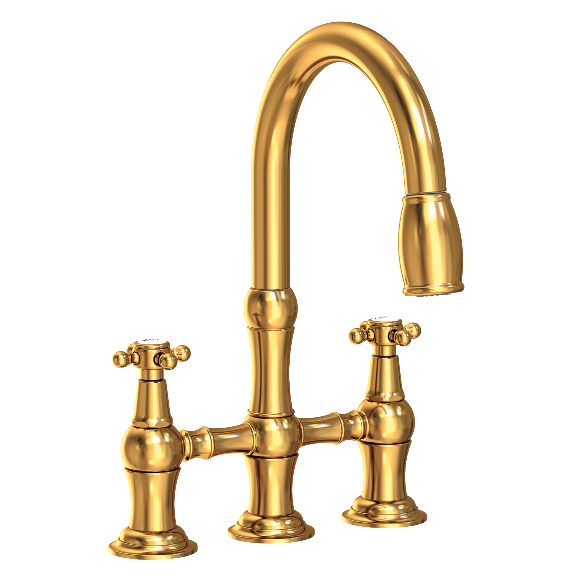 Newport Brass Chesterfield® Kitchen Bridge Pull-Down Faucet