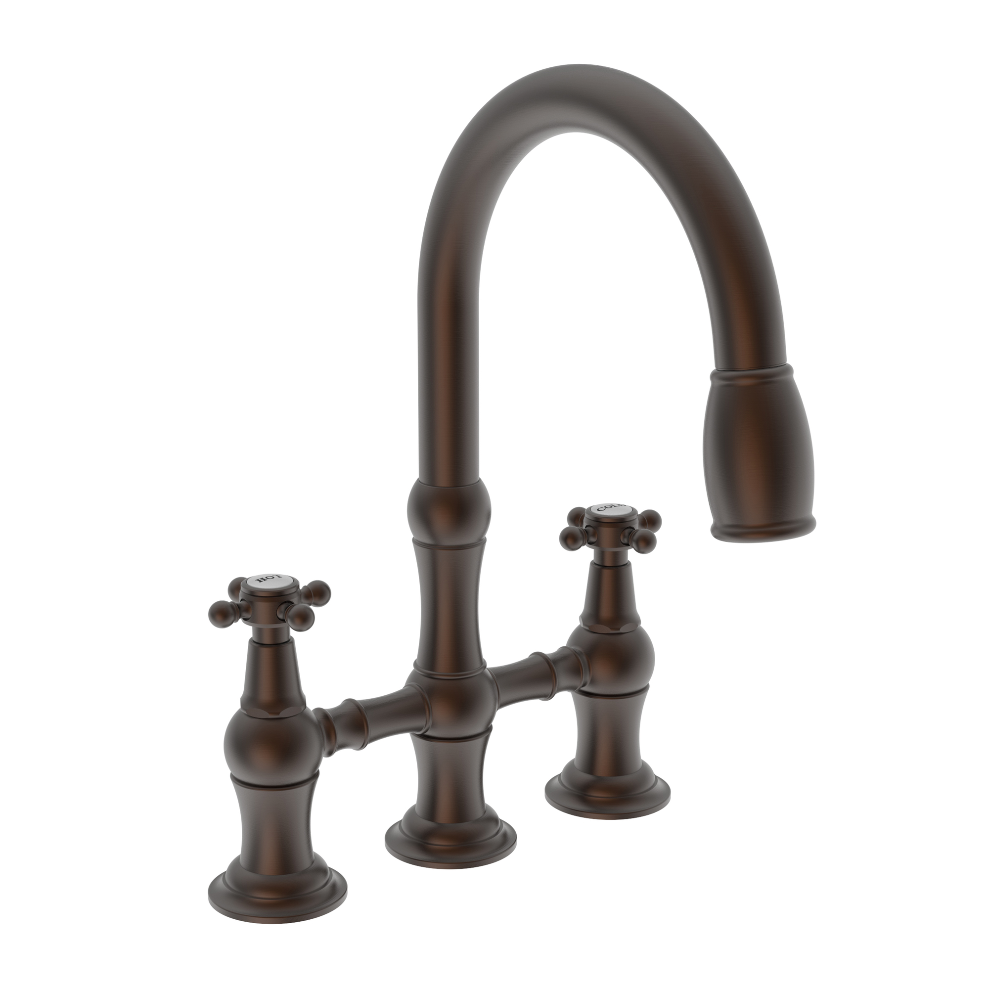 Newport Brass Chesterfield® Kitchen Bridge Pull-Down Faucet