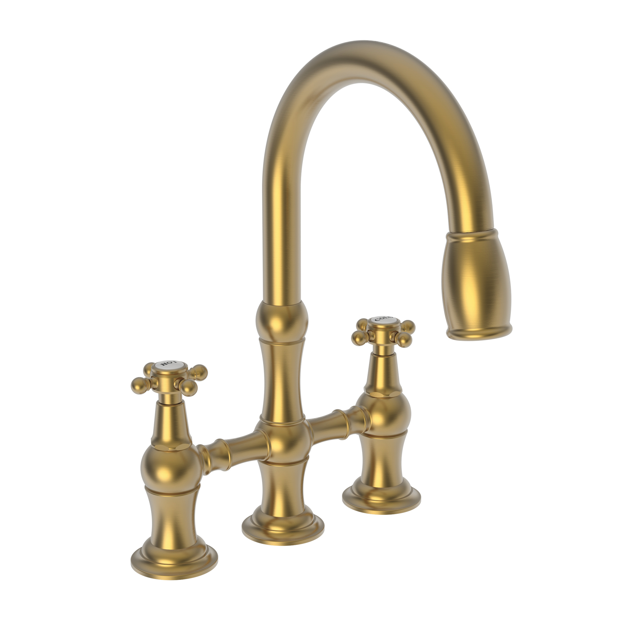 Newport Brass Chesterfield® Kitchen Bridge Pull-Down Faucet