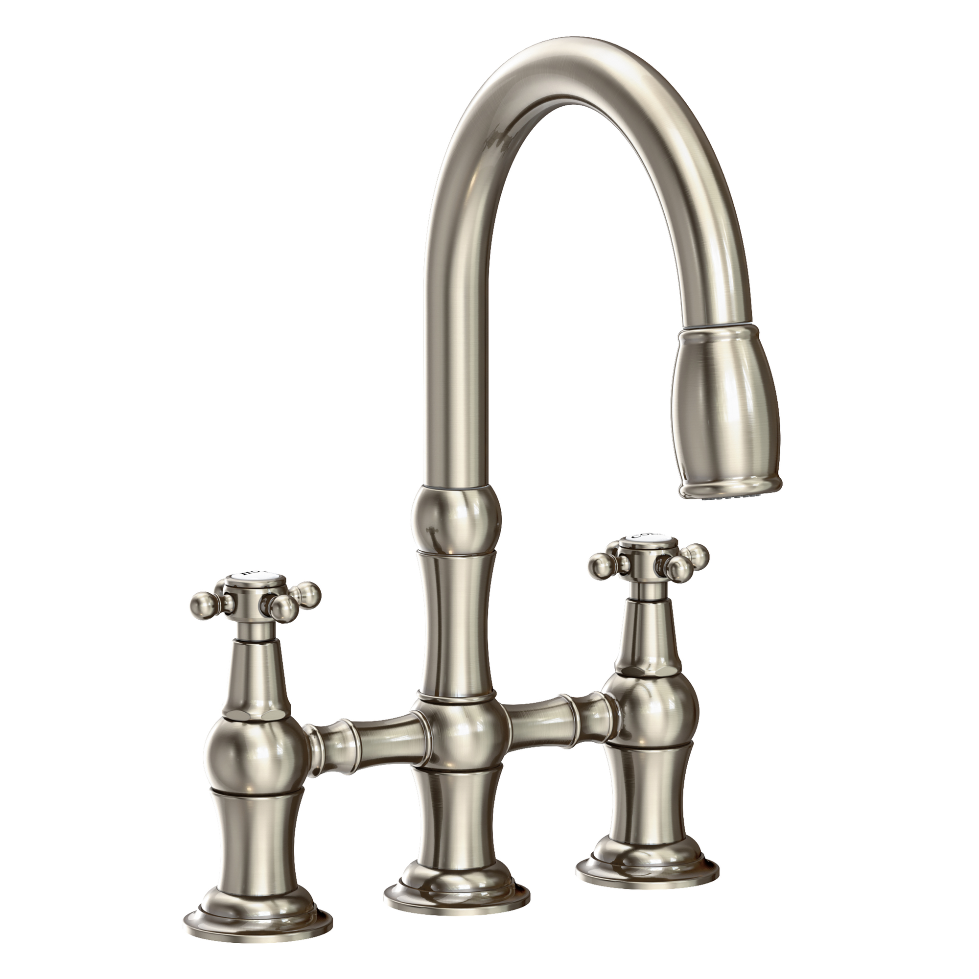 Newport Brass Chesterfield® Kitchen Bridge Pull-Down Faucet