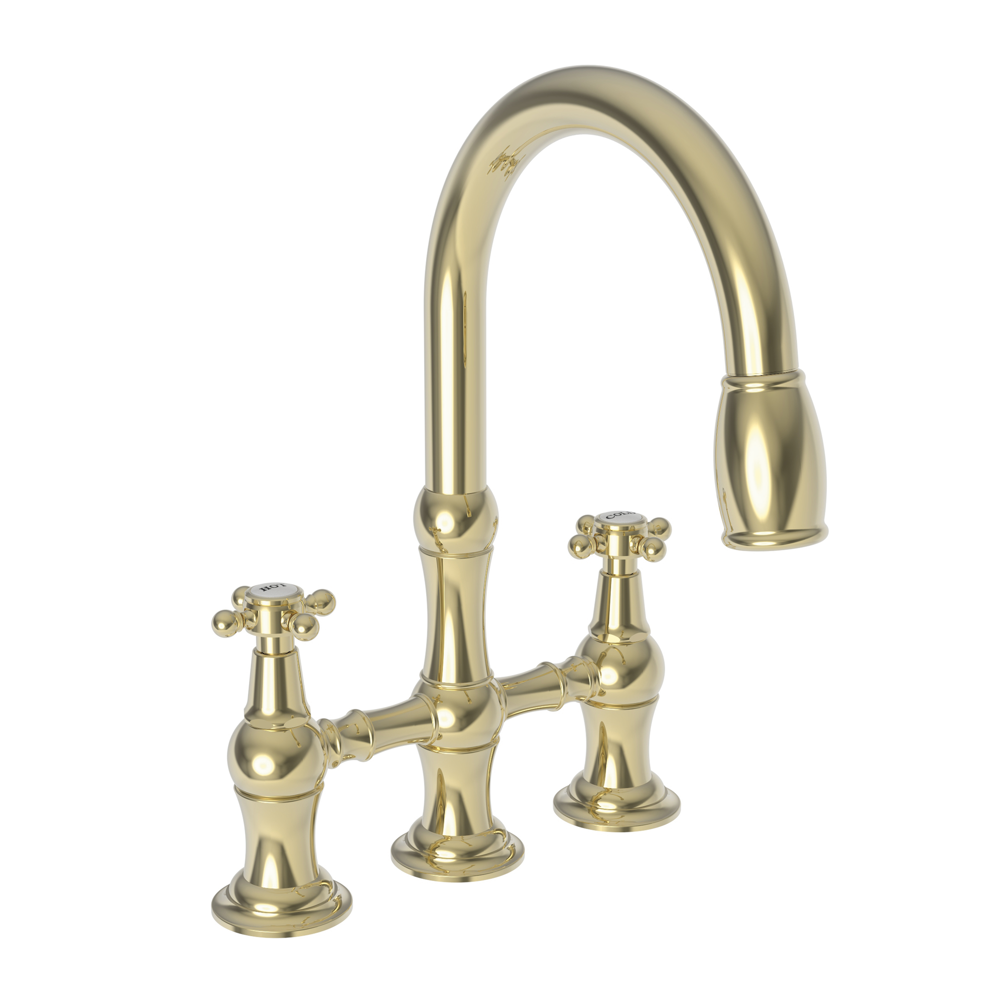 Newport Brass Chesterfield® Kitchen Bridge Pull-Down Faucet