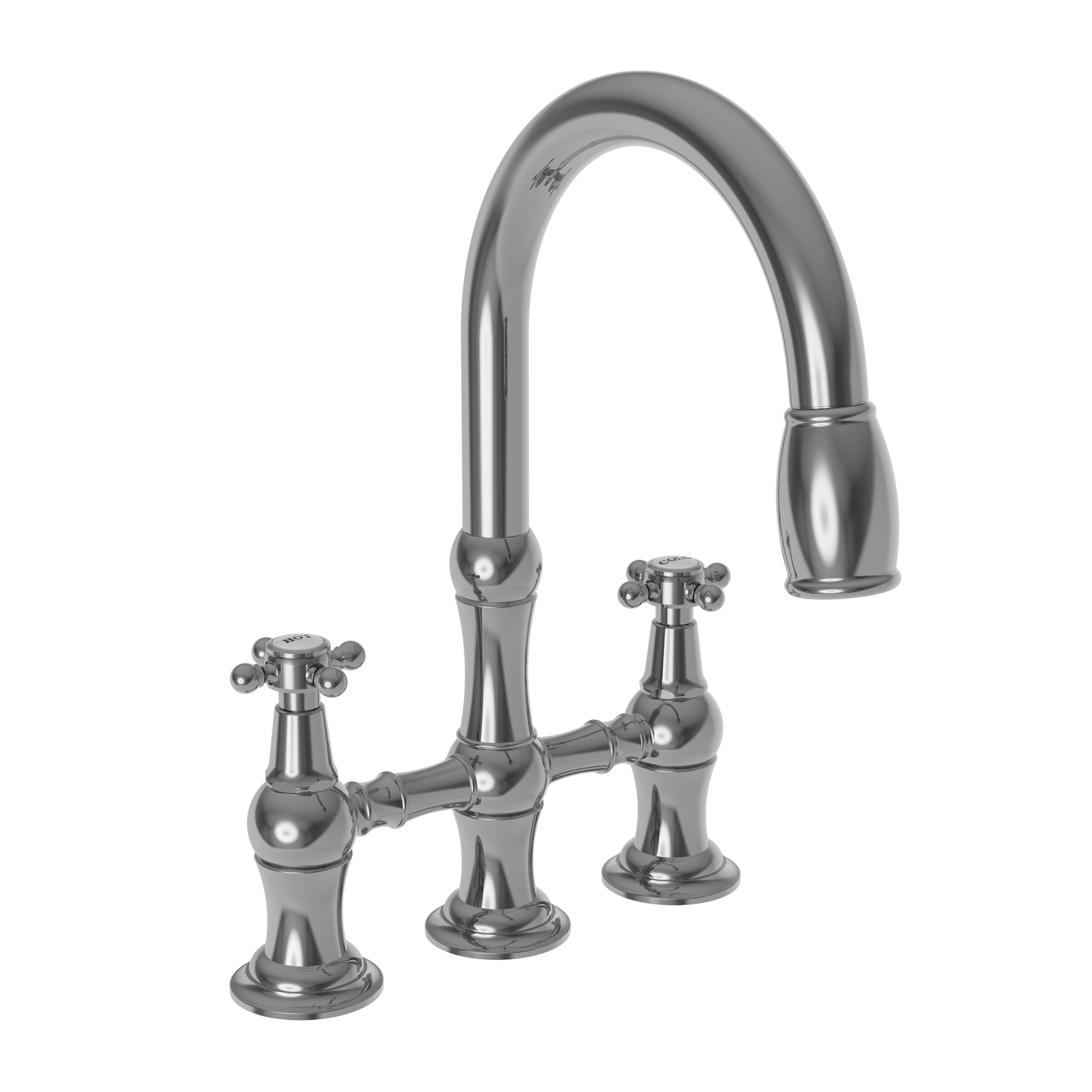 Newport Brass Chesterfield® Kitchen Bridge Pull-Down Faucet