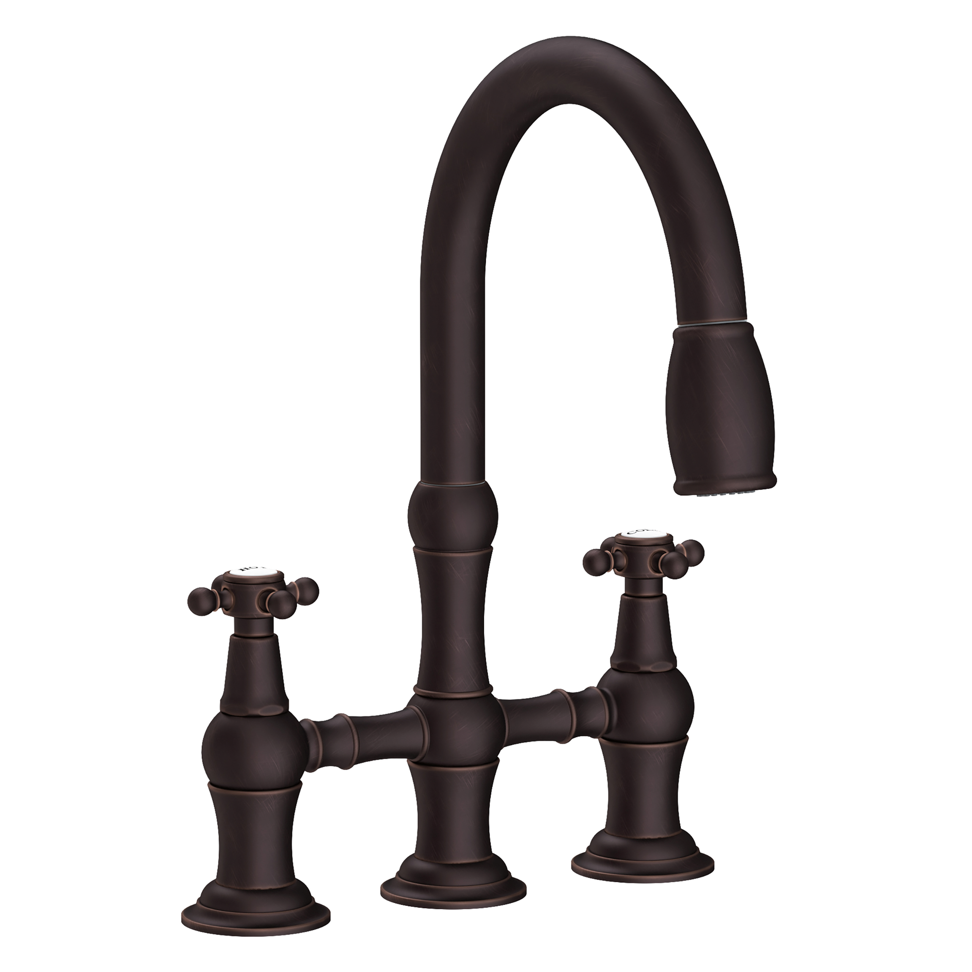 Newport Brass Chesterfield® Kitchen Bridge Pull-Down Faucet