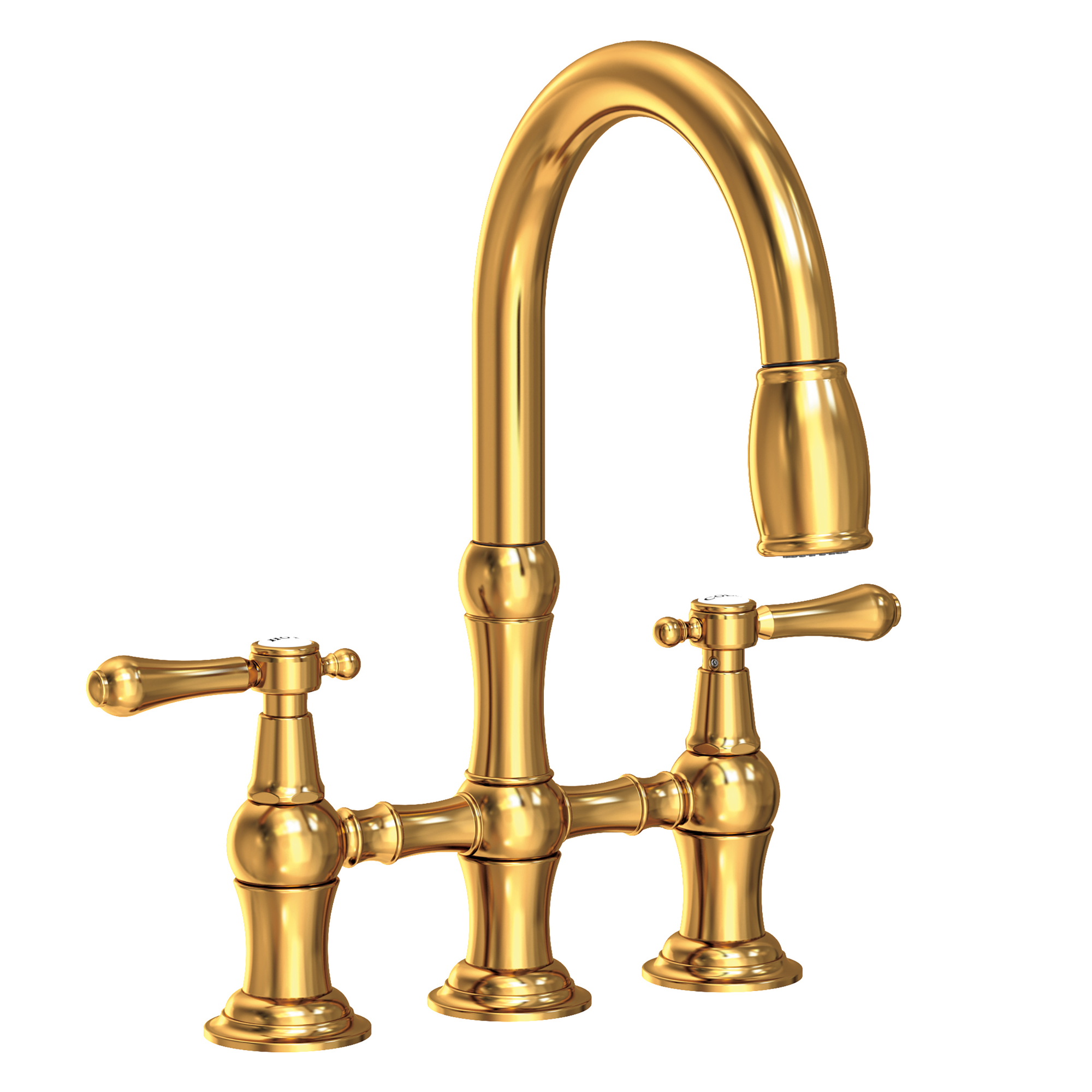 Newport Brass Chesterfield® Kitchen Bridge Pull-Down Faucet