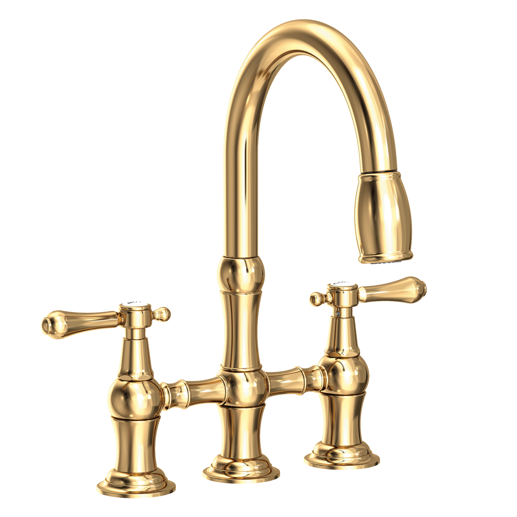 Newport Brass Chesterfield® Kitchen Bridge Pull-Down Faucet