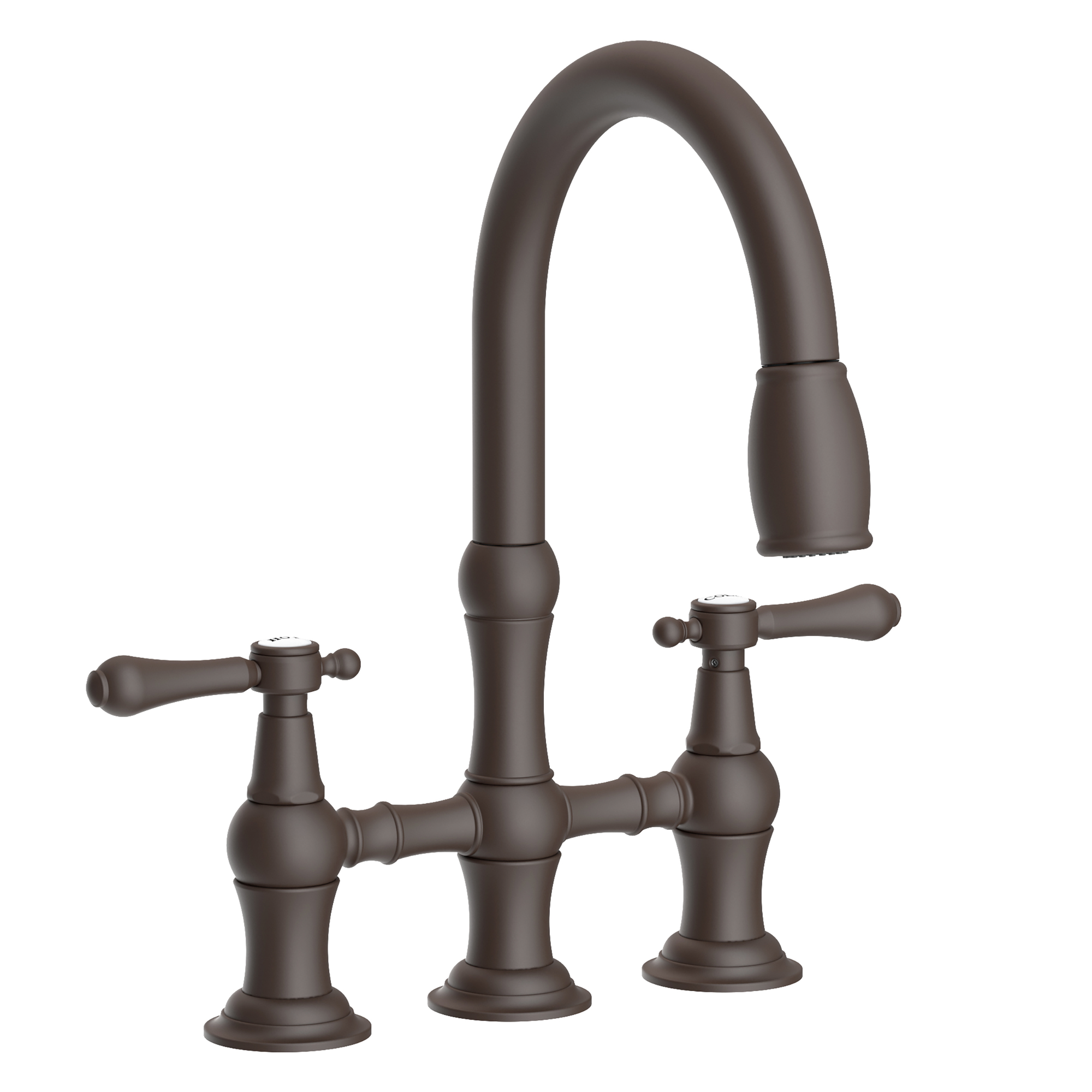 Newport Brass Chesterfield® Kitchen Bridge Pull-Down Faucet