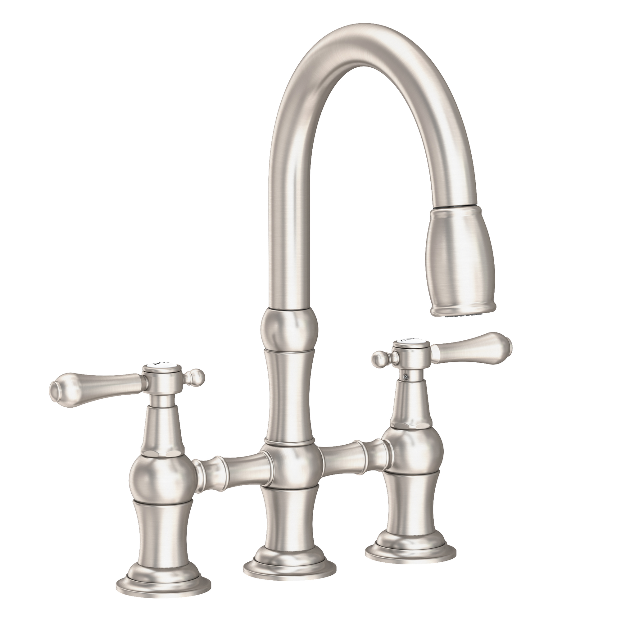 Newport Brass Chesterfield® Kitchen Bridge Pull-Down Faucet