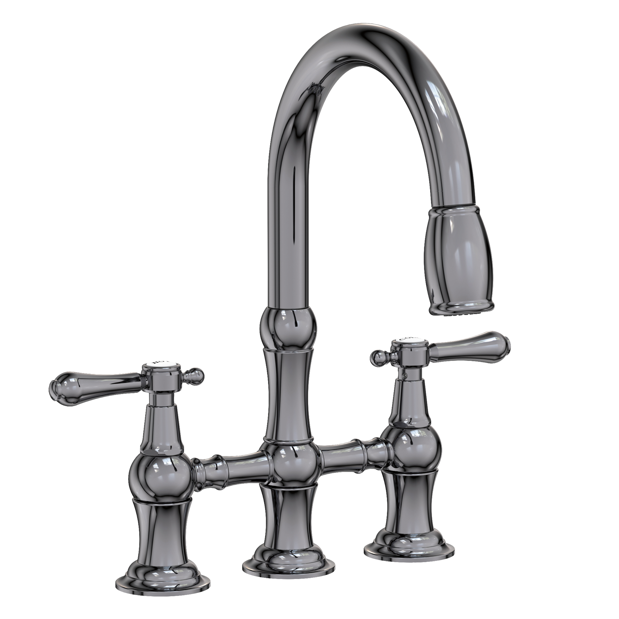 Newport Brass Chesterfield® Kitchen Bridge Pull-Down Faucet