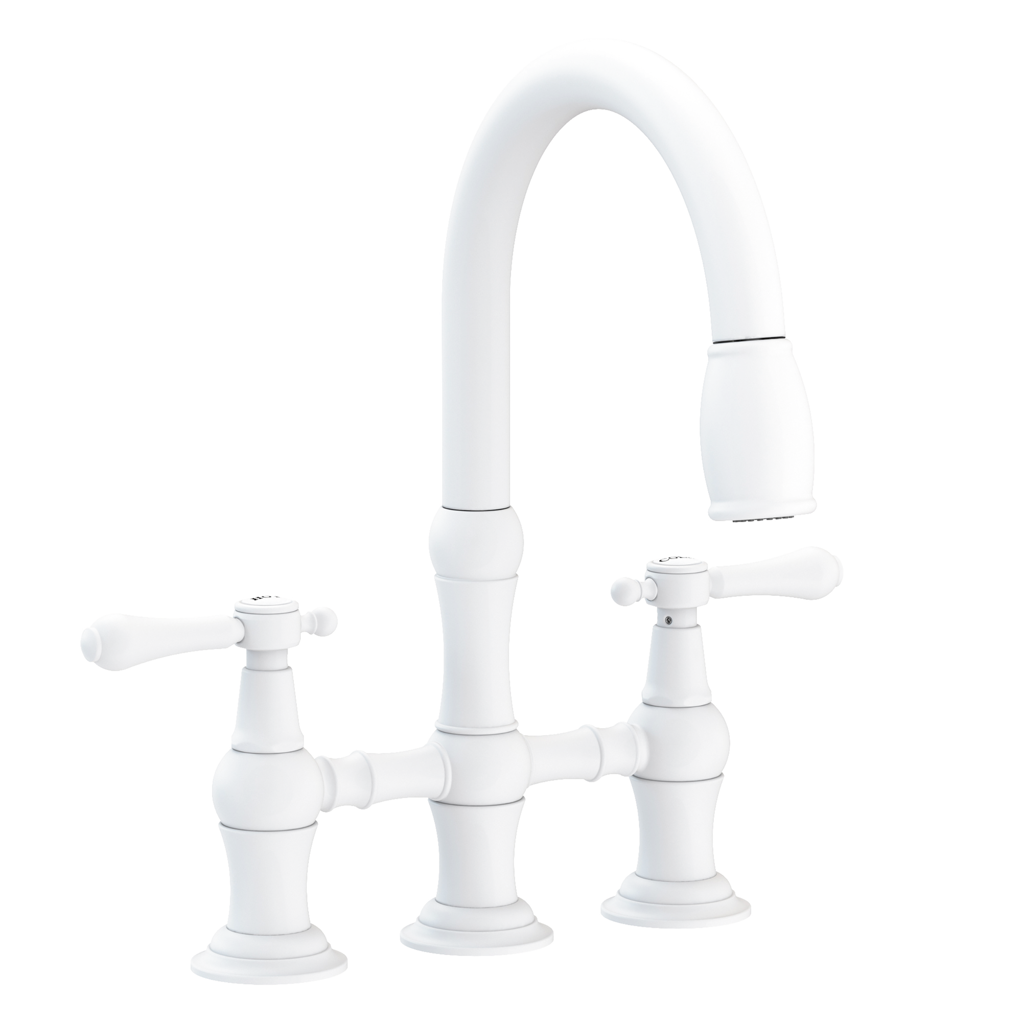 Newport Brass Chesterfield® Kitchen Bridge Pull-Down Faucet