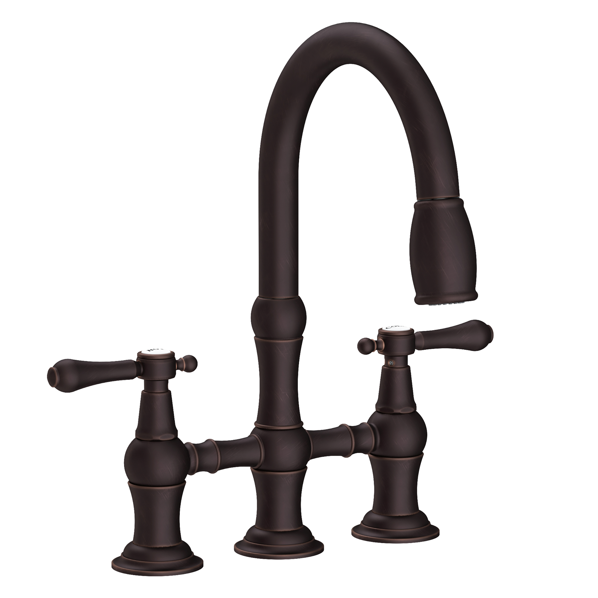 Newport Brass Chesterfield® Kitchen Bridge Pull-Down Faucet