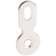 Hardware Resources 1-11/16" Bright Nickel Figure 8 Drawer Front Connecting Plate with Slotted Adjustment - Priced and Sold by the Thousand. Order 1 for 1,000 Pieces