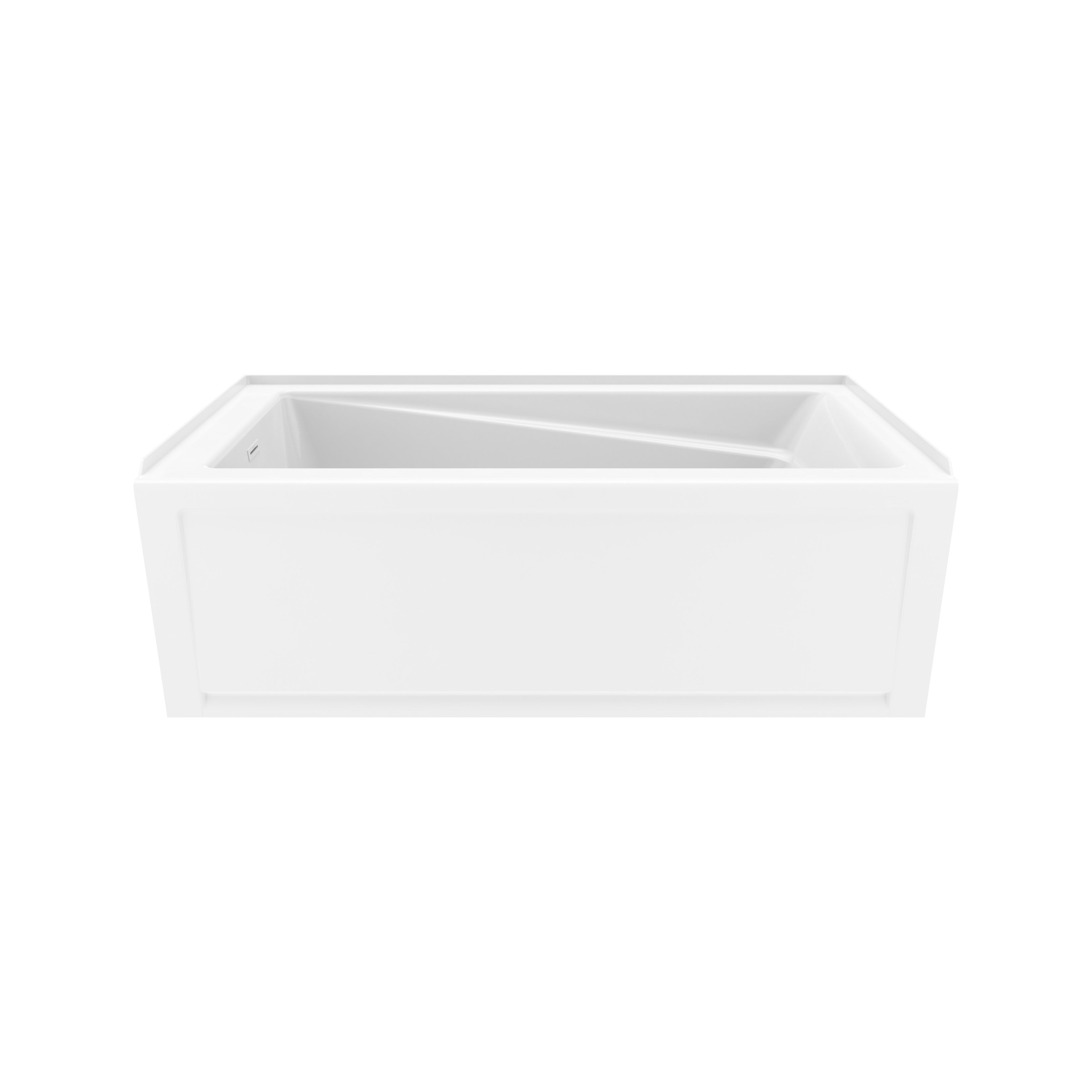 Maax New Town 6030 IFS AFR Acrylic Alcove Bathtub with Linear Overflow
