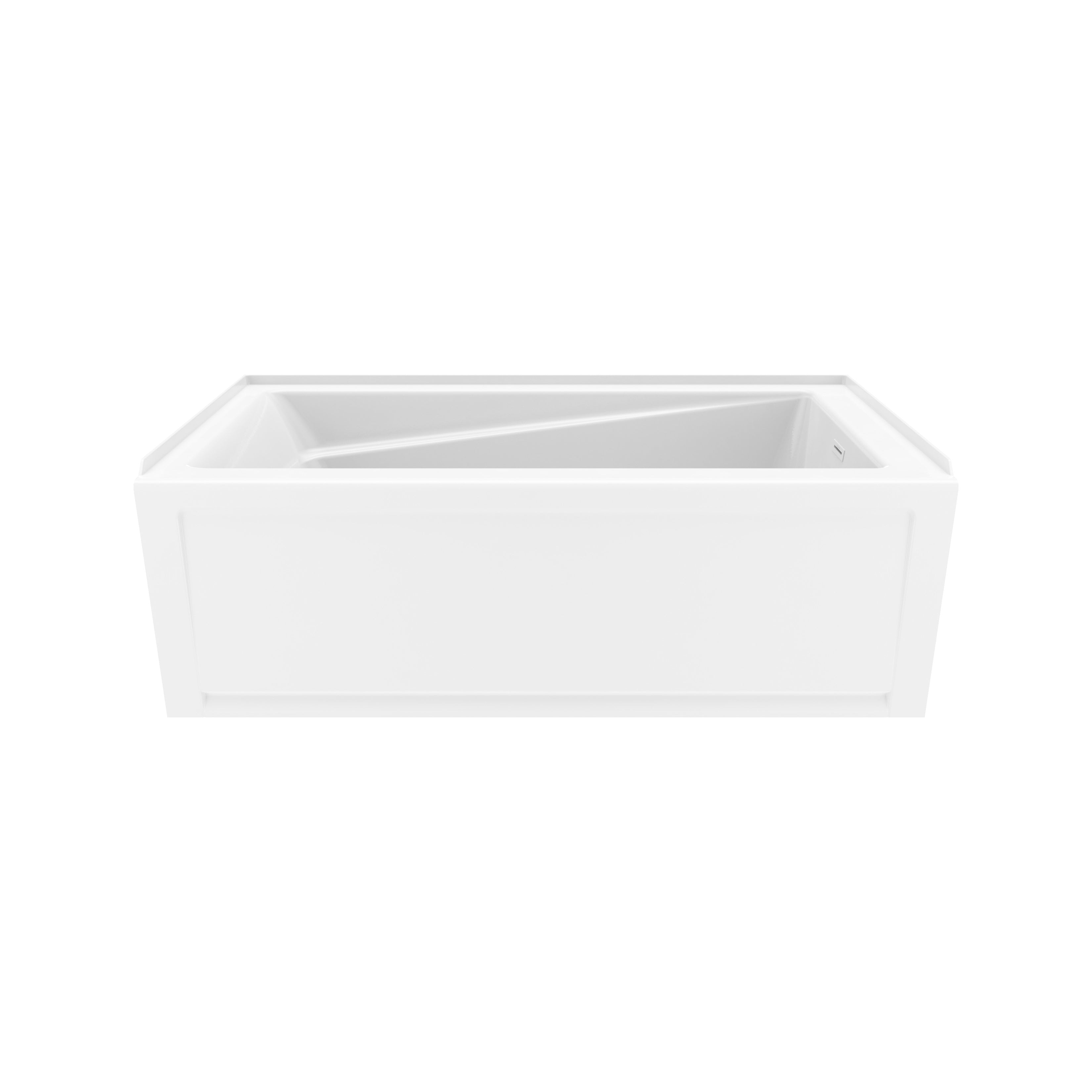 MAAX Exhibit 6032 IFS AFR 107950 Acrylic Alcove Bathtub with Linear Overflow – White