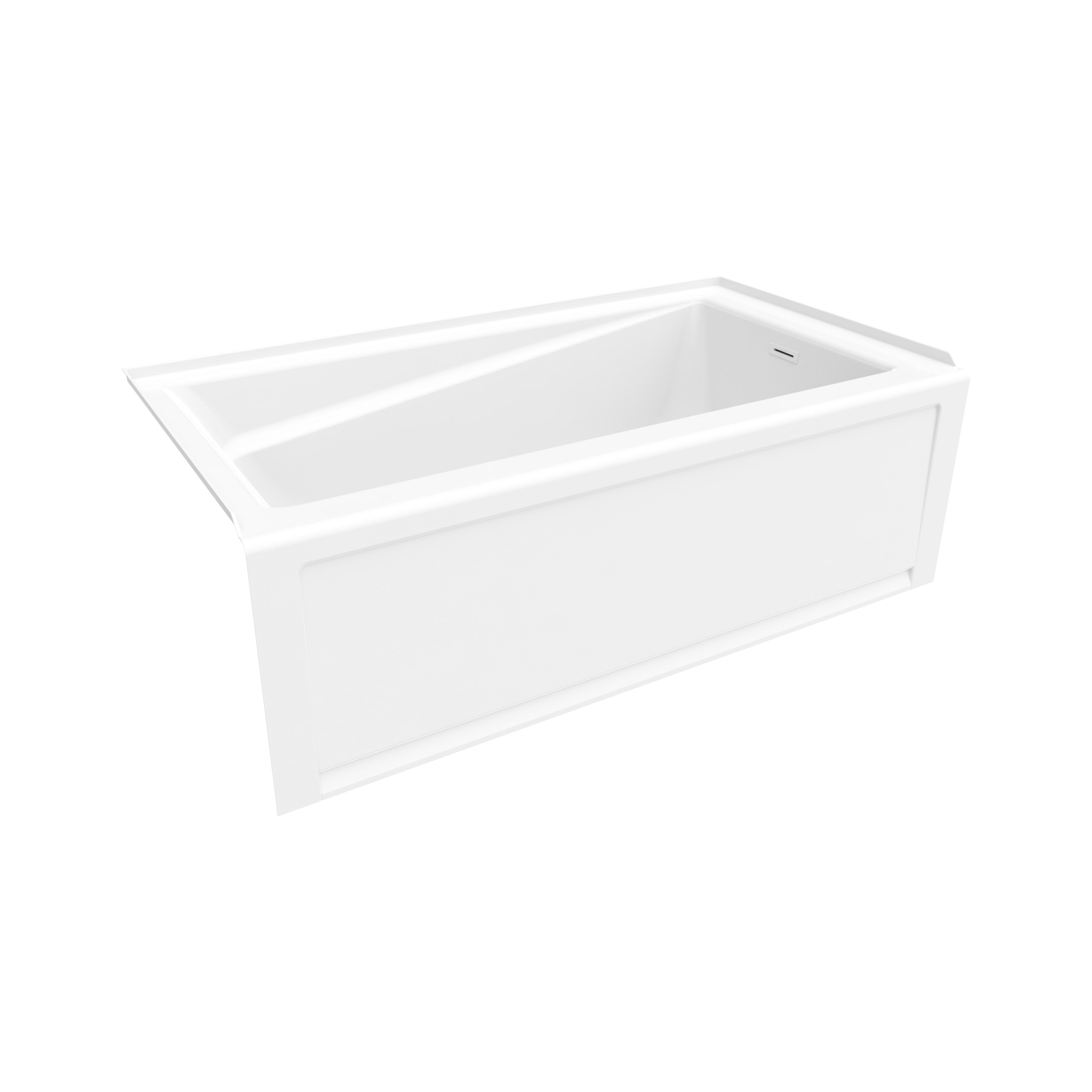 Maax New Town 6032 IFS AFR Acrylic Alcove Bathtub with Linear Overflow