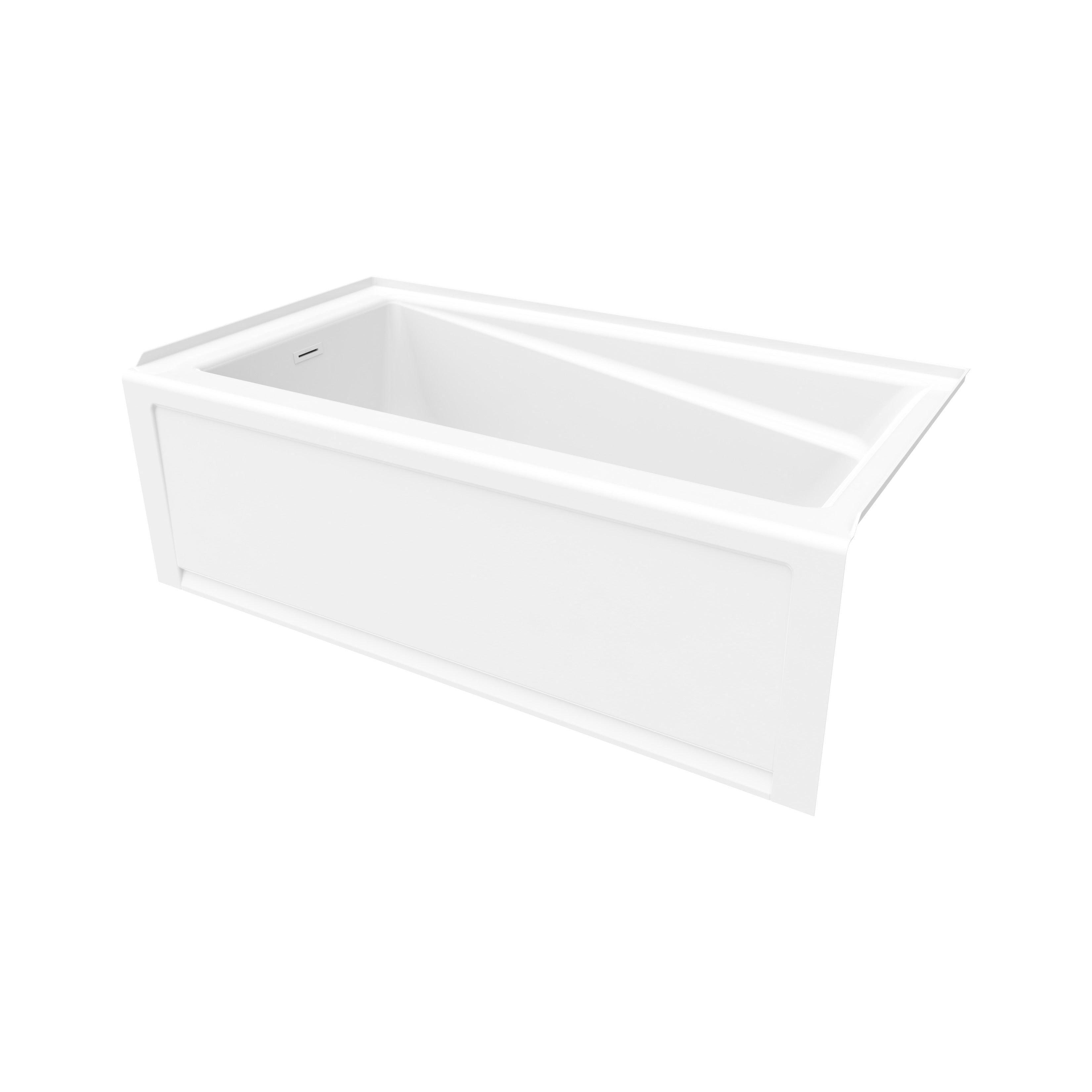 Maax New Town 6032 IFS AFR Acrylic Alcove Bathtub with Linear Overflow