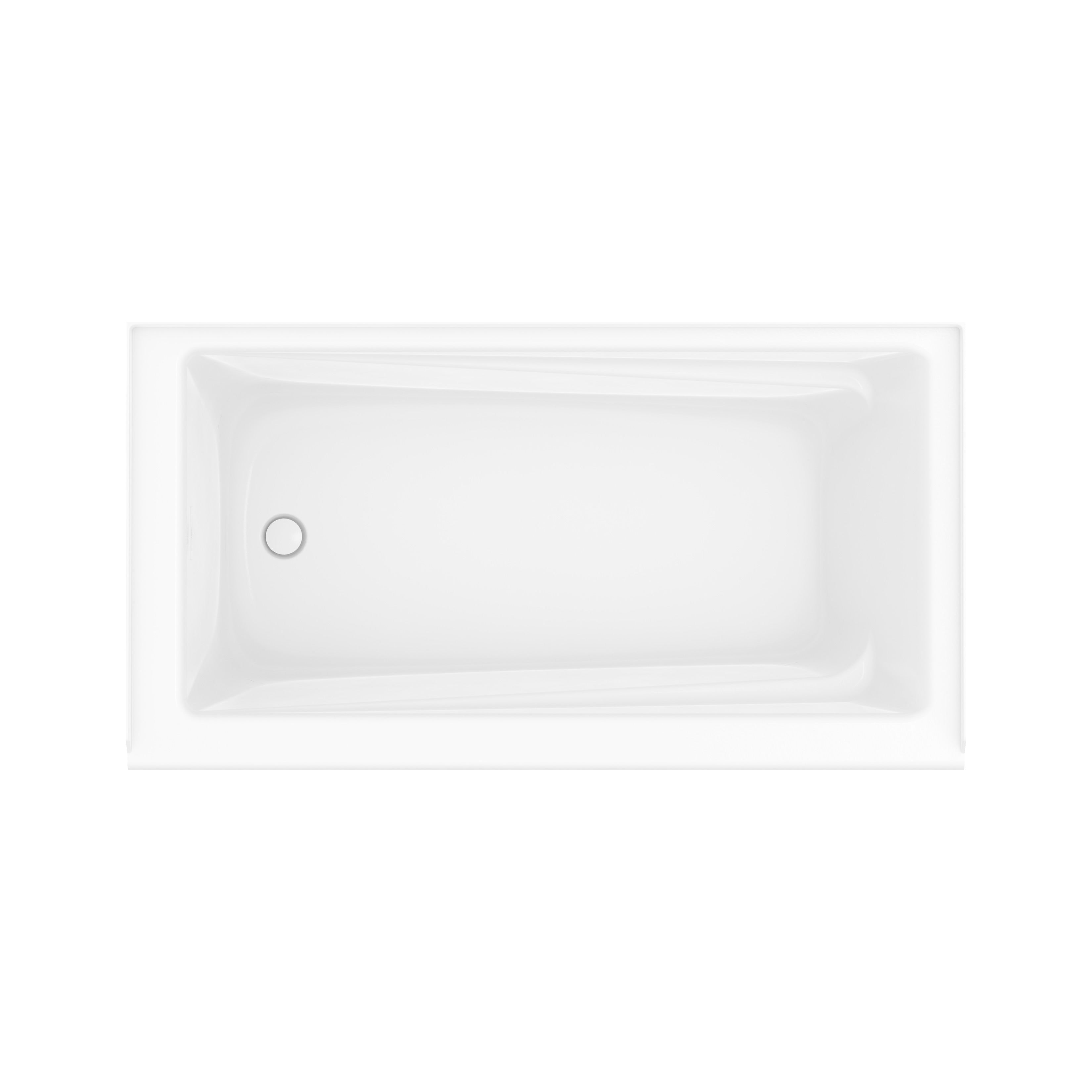 Maax New Town 6030 IFS AFR Acrylic Alcove Bathtub with Linear Overflow