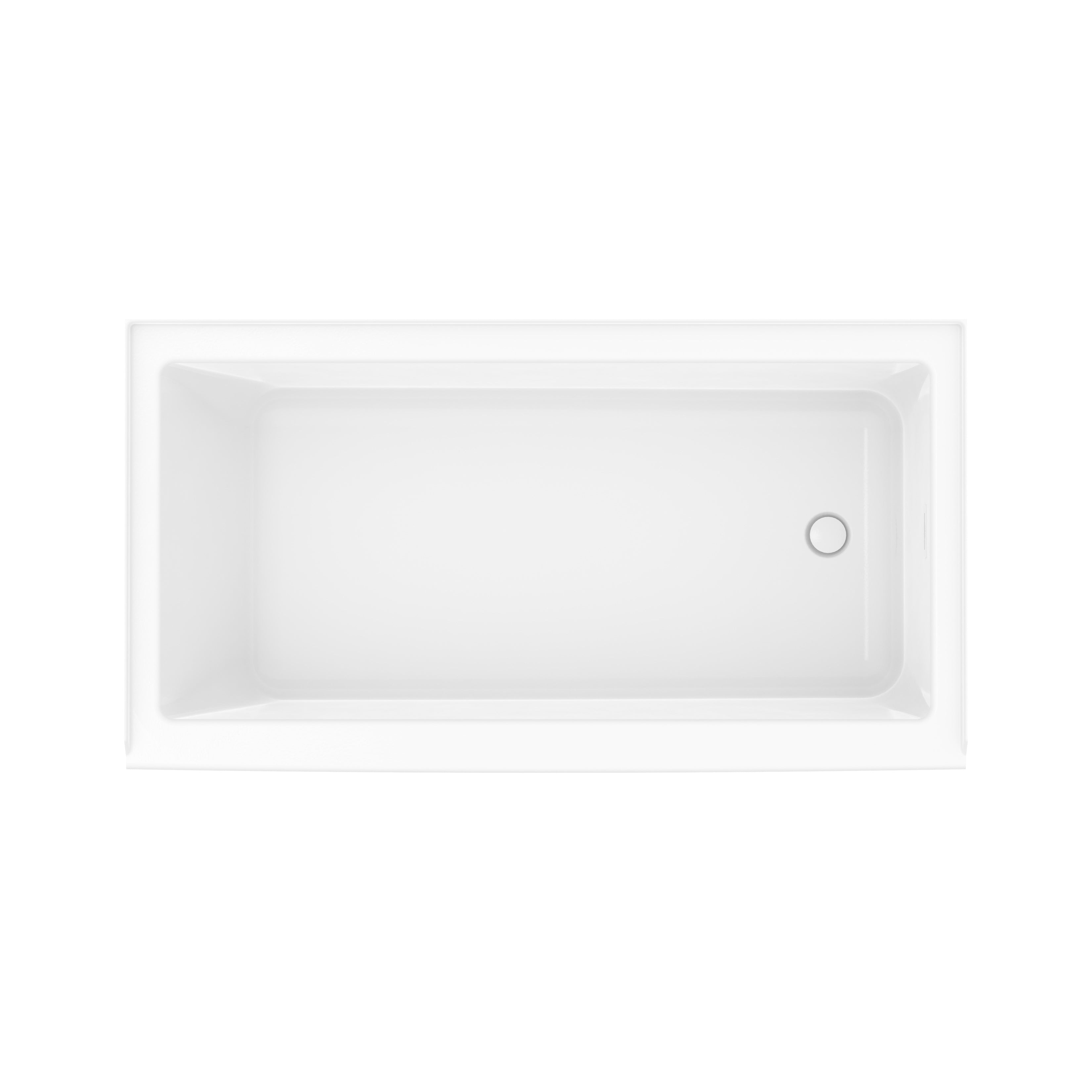 Maax Bosca 6032 AFR Acrylic Alcove Bathtub with Linear Overflow