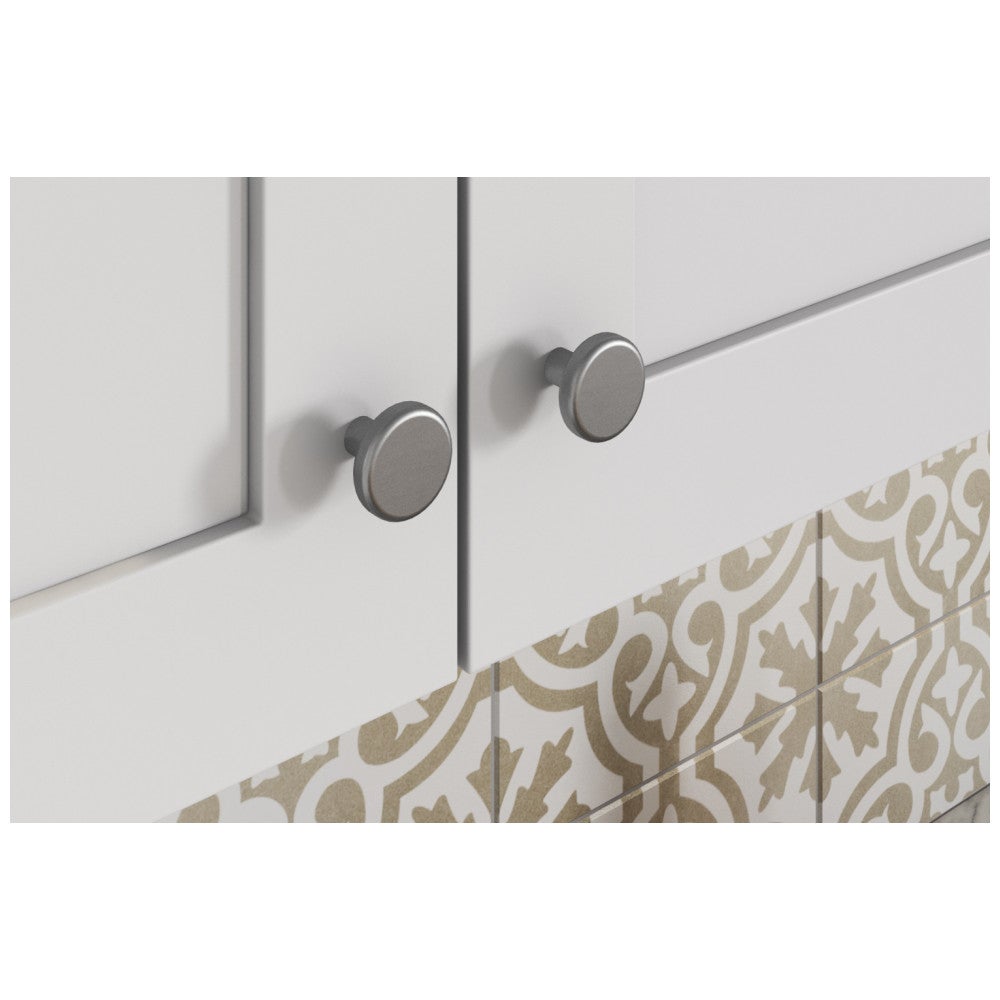 Hardware Resources 1-1/4" Diameter Satin Nickel Gibson Cabinet Knob