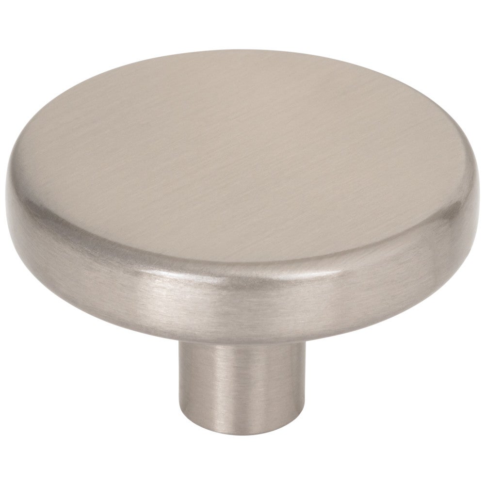 Hardware Resources 1-1/4" Diameter Satin Nickel Gibson Cabinet Knob