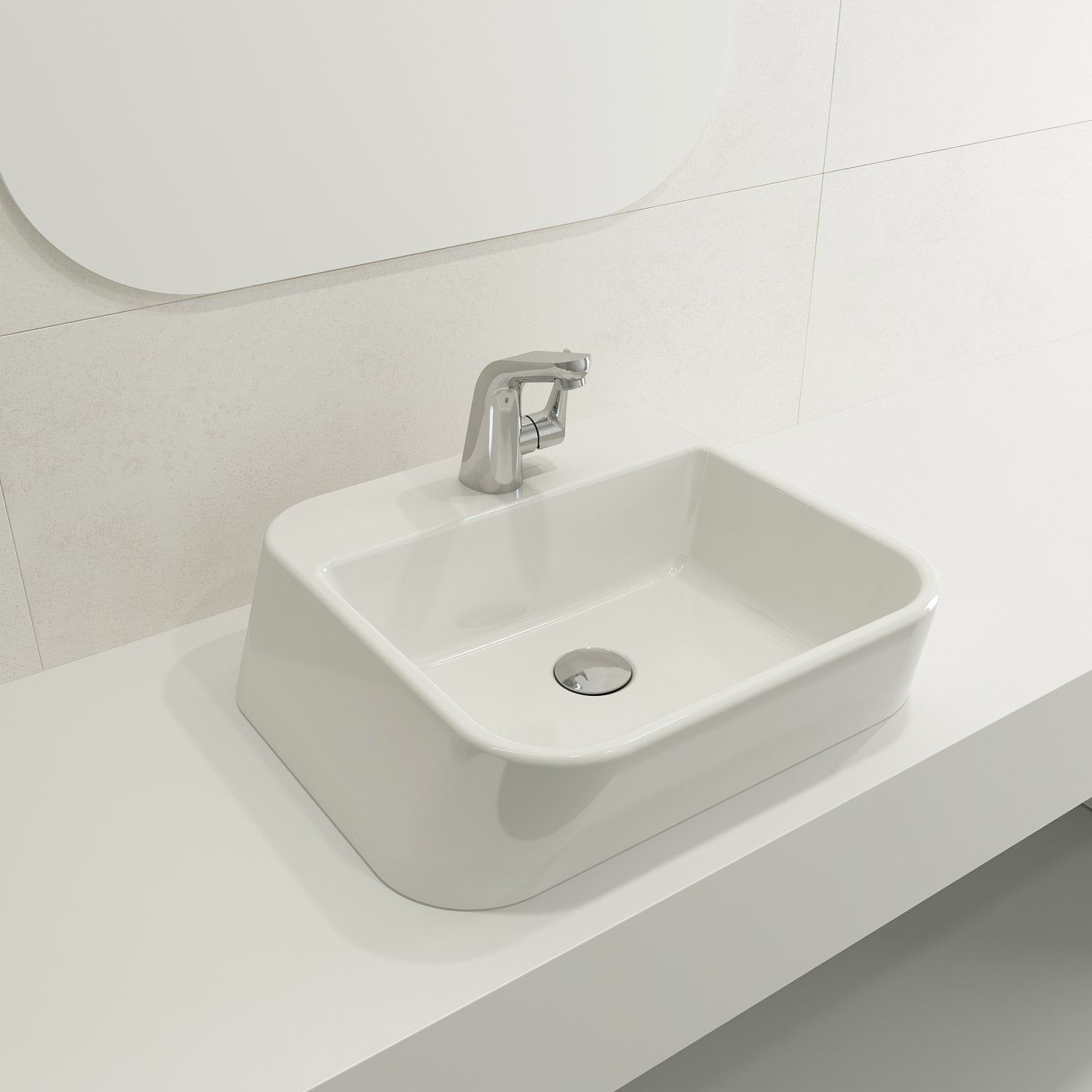 Firenze Vessel Fireclay 19.75 in. 1-Hole 1074