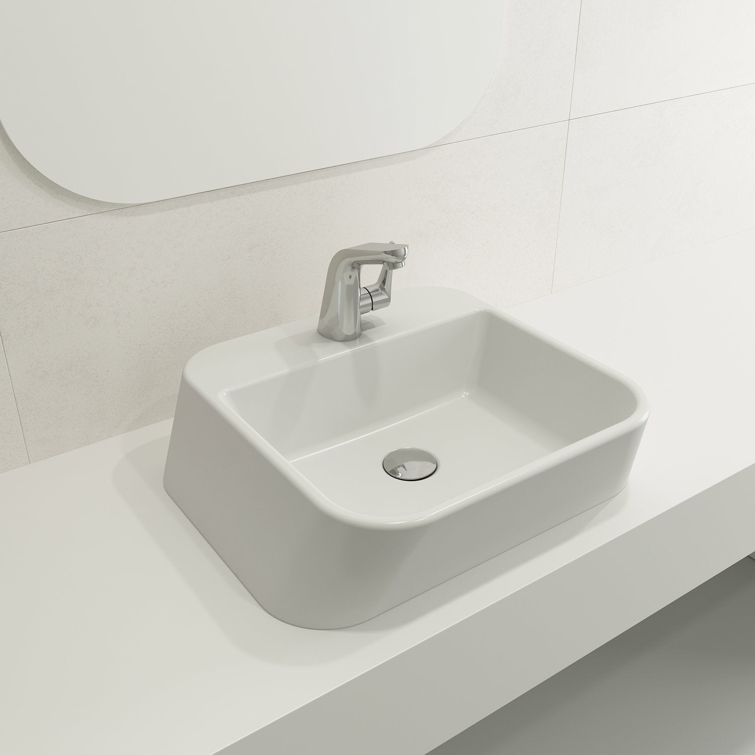Firenze Vessel Fireclay 19.75 in. 1-Hole 1074
