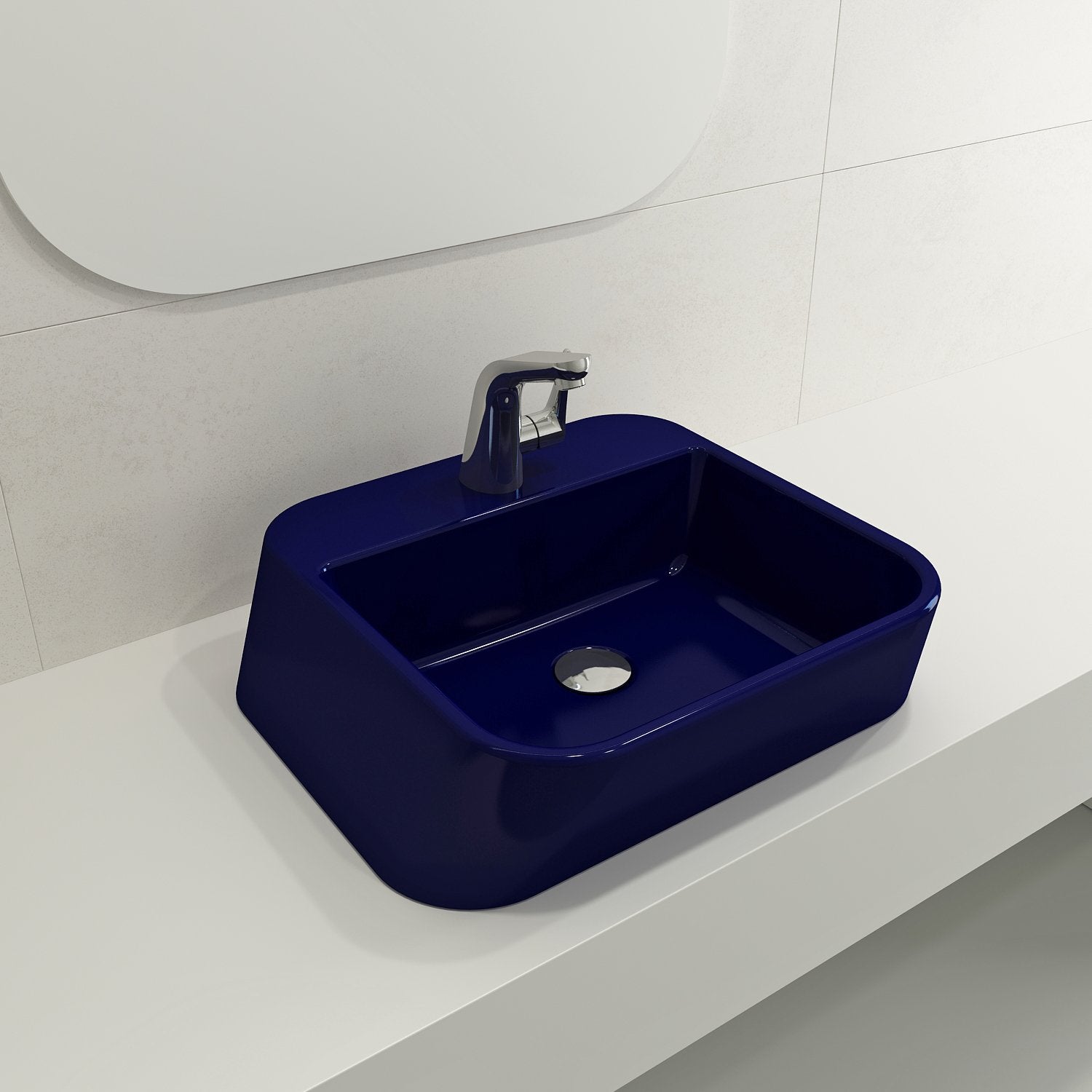 Firenze Vessel Fireclay 19.75 in. 1-Hole 1074